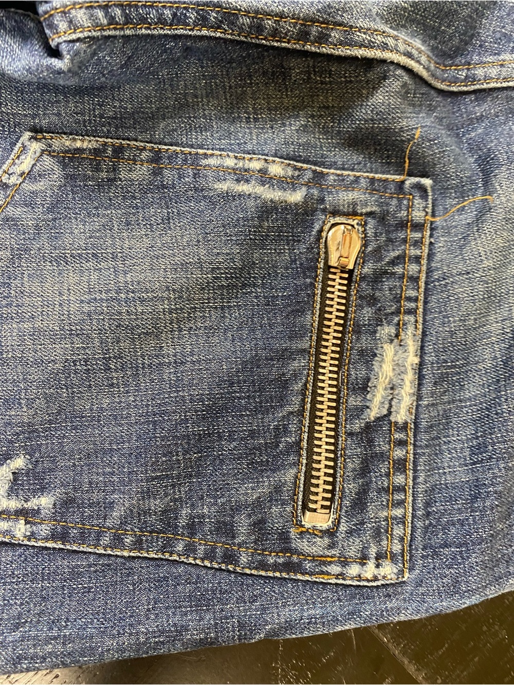 Pierre Balmain Men's Straight-Leg Distressed Denim Jeans in Blue - Picture 12 of 16